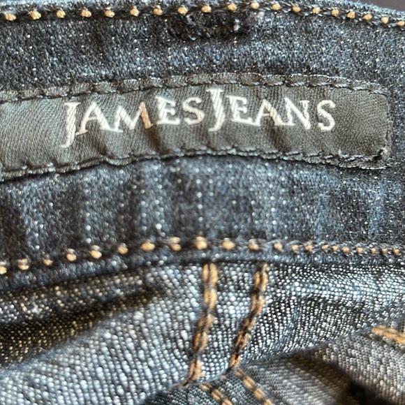 James Jeans Dry Aged Denim Twiggy in Black Cat Dark Wash Stretch Ankle Size 28 - Picture 11 of 16